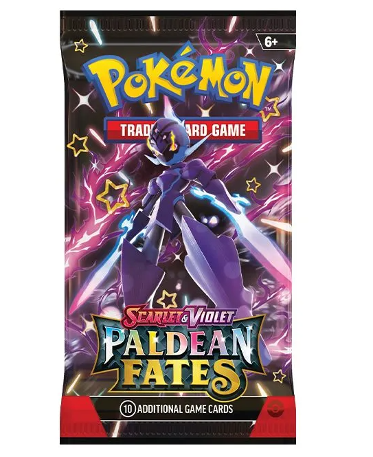 Pokemon - Scarlet & Violet - Paldean Fates - Booster Pack The Trading Card Nation Pokemon - Scarlet & Violet - Paldean Fates - Booster Pack The Trading Card Nation