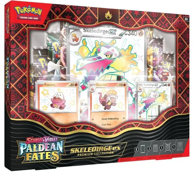 Pokemon - Scarlet & Violet - Paldean Fates - Premium Collection Box Shiny Quaquaval, Meowscarada, Skeledirge Ex